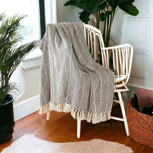 Cypress Knitted Throw Blanket